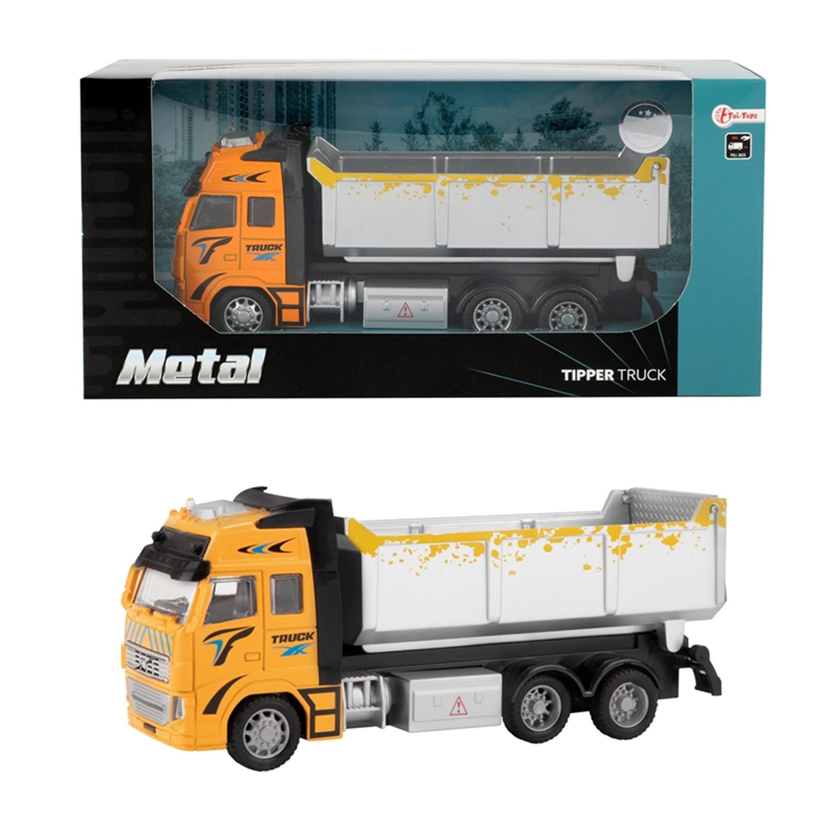 Toi-toys camion benne orange 12 cm