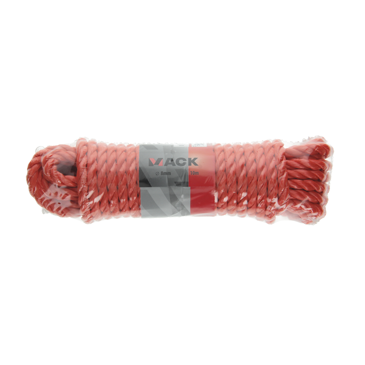 Mack 1006919 - pp gedraaid oranje streng 8mm 10m | 5 stuks