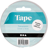 Ruban adhésif double face Creativ company, l: 3 mm, 10 m 1 rouleau