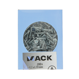 Mack 1007018 - zelfbor. schroef vz kop 200 200 st 4,2x19mm | 5 stuks