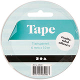 Ruban adhésif double face Creativ company, l: 6 mm, 10 m 1 rouleau