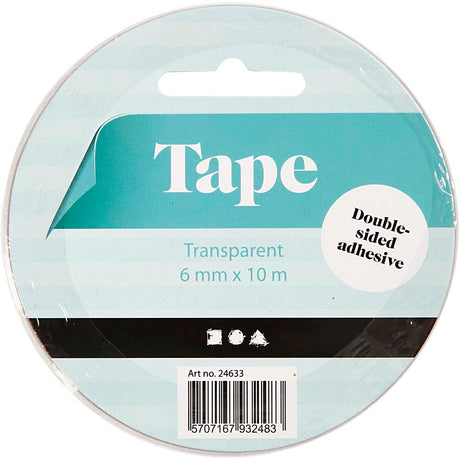 Ruban adhésif double face Creativ company, l: 6 mm, 10 m 1 rouleau