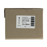1015645 - doos 5 kg. nagels platte kop 3,0x65 mm | 3 stuks