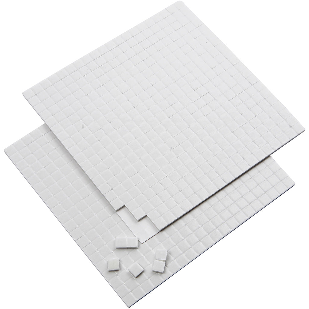 Société créative https : www.ccobby.nl 3d-foam-pads-size-5x5-mm-thickness-2-mm-white-2x400-piece-2-sheet-1-box