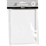 Blocs de mousse 3D, a6, feuille 105x148 mm, épaisseur 2 mm, blanc, 5 feuilles 1 boîte