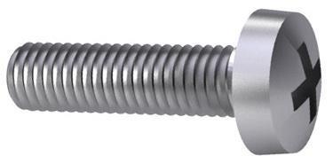 Vis à tête cylindrique cruciforme m6x20 d7985h elvz | 200 pièces