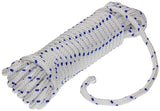 Mack 1006922 - pp gevlochten wit blauw streng8mm 10m | 5 stuks