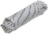 Mack 1006926 - pp gevlochten wit blauw streng12mm 10m | 5 stuks