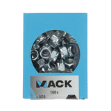 Mack 1007107 - borgmoeren 100 st m10 | 5 stuks