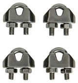 Mack 1008434 - 4 staaldraadklemmen 3mm inox | 10 stuks