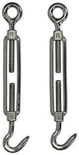 Mack 1008436 - 2 spanners oog + haak m5 x 50mm inox | 10 stuks