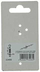 Mack 1008436 - 2 spanners oog + haak m5 x 50mm inox | 10 stuks