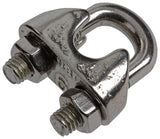 Mack 1008445 - 4 staaldraadklemmen 6mm inox | 10 stuks