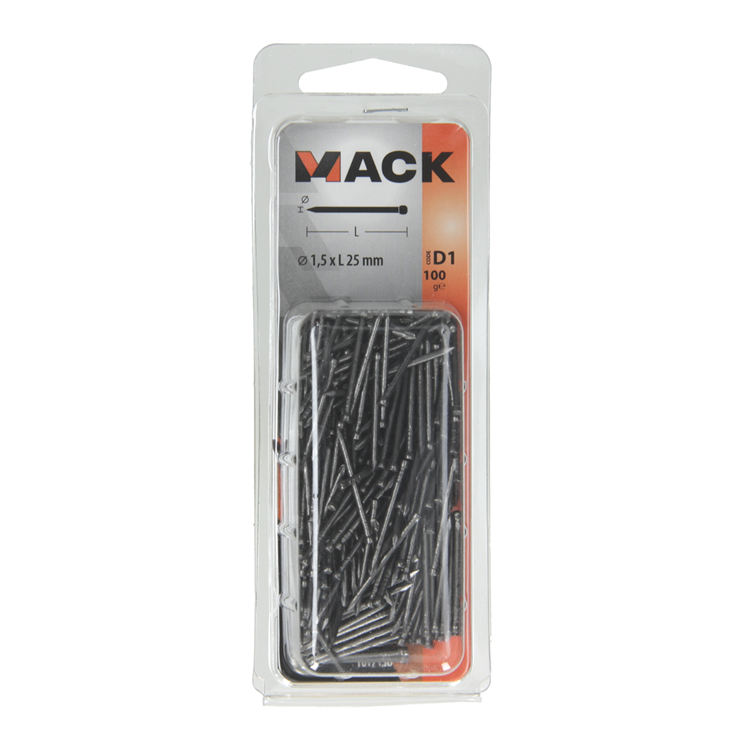 Mack 1017136 - nagel ronde kop 100 gr 1,5 x 25 mm | 5 stuks