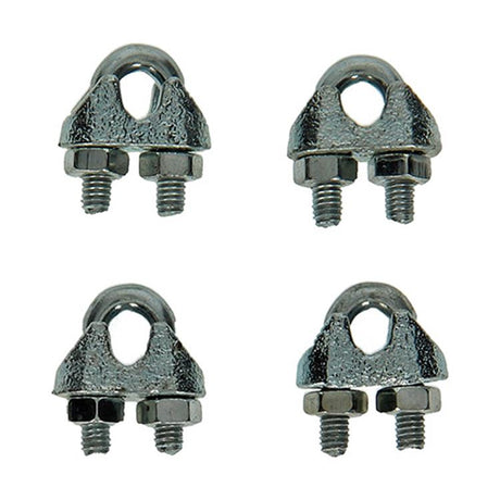 Mack 1008452 - 4 staaldraadklemmen 3mm verzinkt | 10 stuks