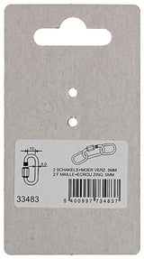 Mack 1008453 - 2 loze schakels + moer 5mm verzinkt | 10 stuks