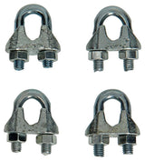 Mack 1008454 - 4 staaldraadklemmen 6mm verzinkt | 10 stuks