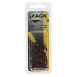 Mack 1017396 - afdekkapje vr pz schr.kunst. bruin 40 st pz 2 | 10 stuks