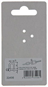 Mack 1008468 - 2 kelven recht 8mm verzinkt | 10 stuks