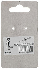 Mack 1008475 - 2 spanners oog + haak m8 x 70mm verzinkt | 10 stuks