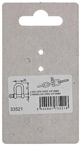 Mack 1008491 - 2 kelven recht 6mm verzinkt | 10 stuks