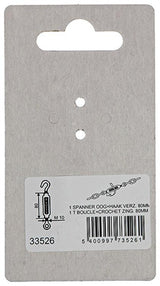 Mack 1008496 - 1 spanner oog + haak m10 x 80mm verzinkt | 10 stuks