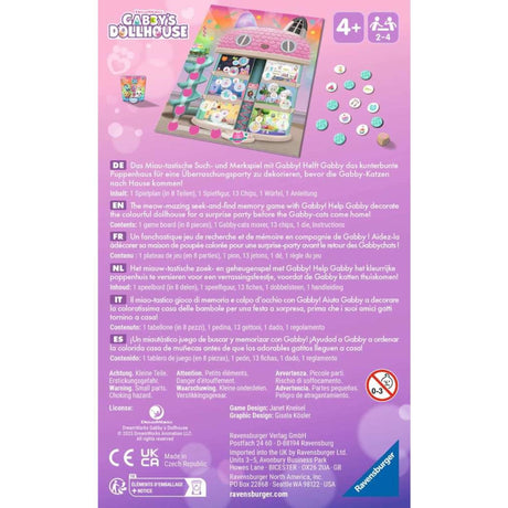 Ravensburger Gabby's Dollhouse Gabby Aide Jeu de mémoire
