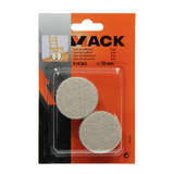 Mack 1047687 - super-vilt zelfklevend beige ø 38 mm 4 st pcs | 12 stuks