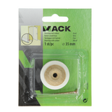Mack 1047644 - deurstop met rubber hout ø 35 mm 1 st pc | 6 stuks