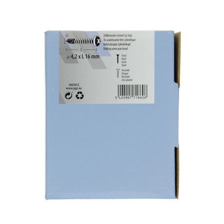 Mack 1007012 - zelfbor. schroef cyl. kop 200 200 st 4,2x16mm | 5 stuks