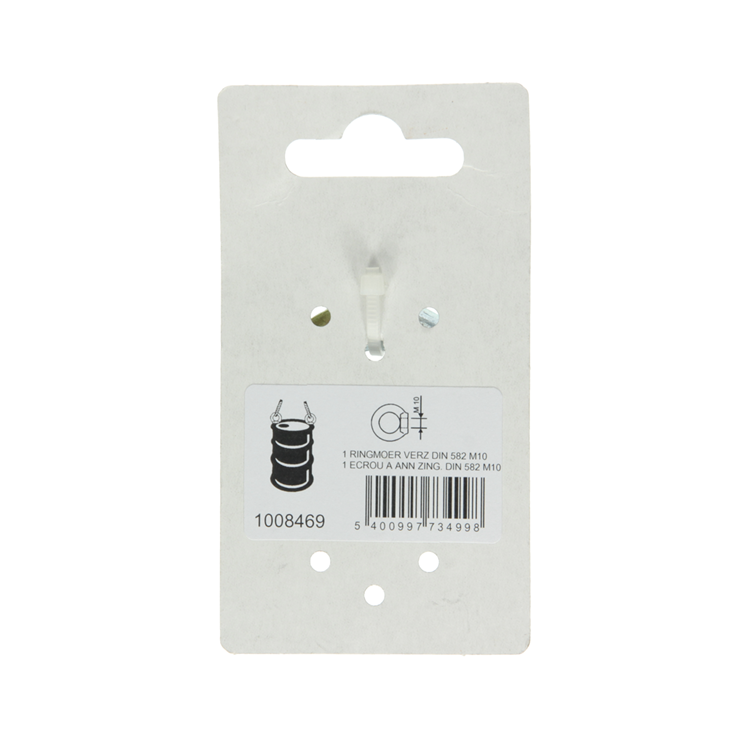 Mack 1008469 - 1 ringmoer din 582 m10 verzinkt | 10 stuks