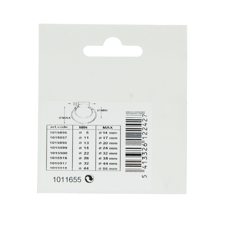 Mack 1011655 - 2 mini spanringen verzinkt 9x11mm | 10 stuks