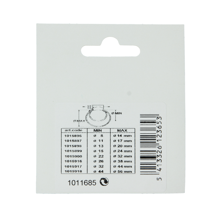 Mack 1011685 - 2 mini spanringen verzinkt 14x16mm | 10 stuks