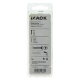 Mack 1017258 - spaanplaatschroef vz kop geelverz. 8 st 5,0 x 60 mm | 10 stuks