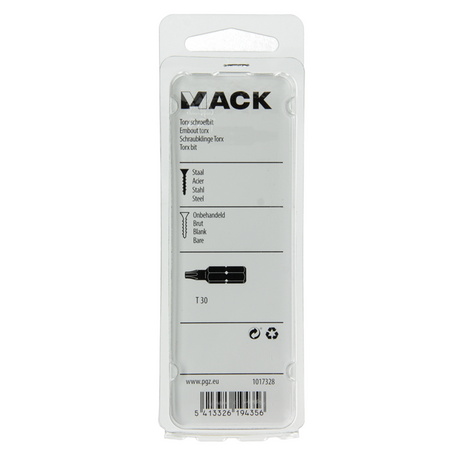Mack 1017328 - torx schroefbit staal onbehandeld 2 st t 30 | 10 stuks