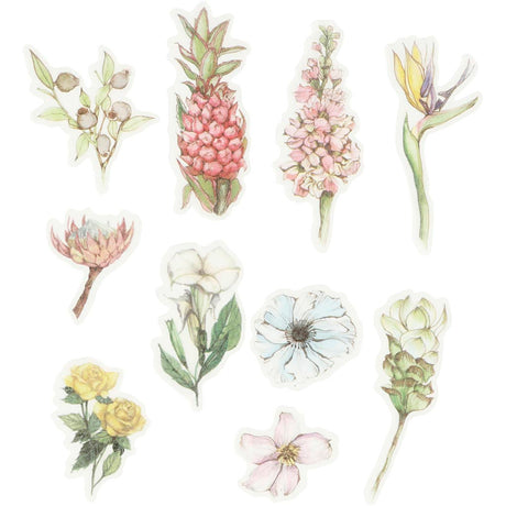 Creativ company ruban de masquage autocollants, fleurs, taille 25-60 mm, 30 pièces 1 boîte