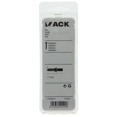 Mack 1017879 - plug polyethyleen 30 st 5 mm | 10 stuks