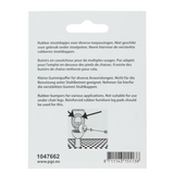 Mack 1047662 - stootdop rubber + schroef zwart ø 22 mm 4 st pcs | 6 stuks