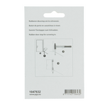 Mack 1047632 - deurstop rubber + schroef grijs 30 x 35 mm 2 st pcs | 6 stuks