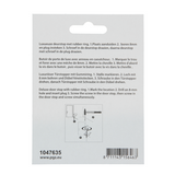 Mack 1047635 - deurstop cilindermodel inox look ø 30h25 mm 1 st pc | 6 stuks