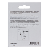 Mack 1047636 - deurstop cilindermodel inox look ø 30h35 mm 1 st pc | 6 stuks