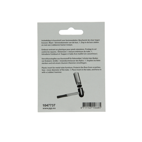 Mack 1047737 - insteekdop kunstsstof zwart ø 22 mm 4 st pcs | 6 stuks