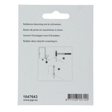 Mack 1047643 - deurstop rubber + schroef rood 30 x 25 mm 2 st pcs | 6 stuks