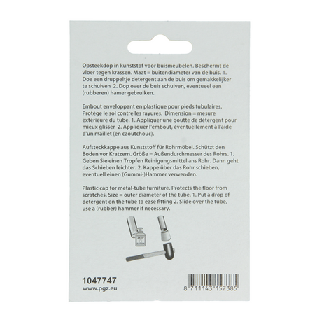 Mack 1047747 - opsteekdop kunststof wit ø 22 mm 4 st pcs | 6 stuks