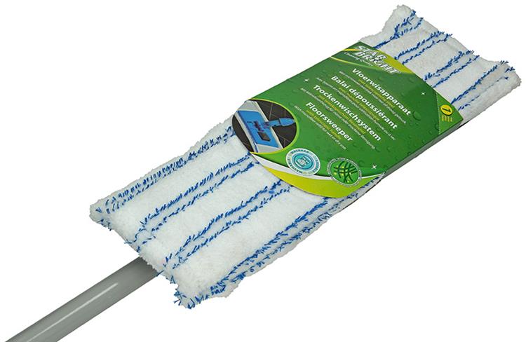 Starbright 1003938 - application d'essuie-sol avec manche télescopique et housse en microfibre | 6 pièces