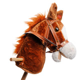 Playwood wooden hobby horse with sound brown