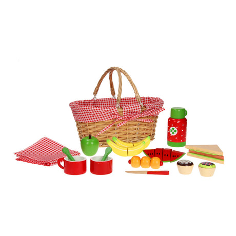 Panier à bibelots avec contenu