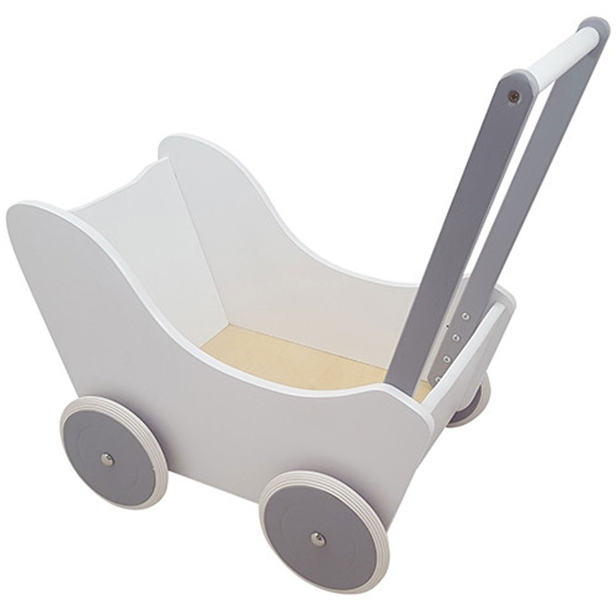 Landau de poupée Playwood blanc argent