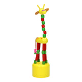 Playwood Houten Drukpop Giraffe Colored