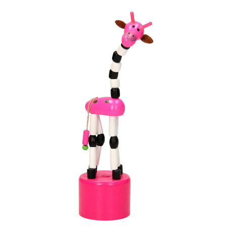 Playwood poupée d'impression en bois girafe colorée